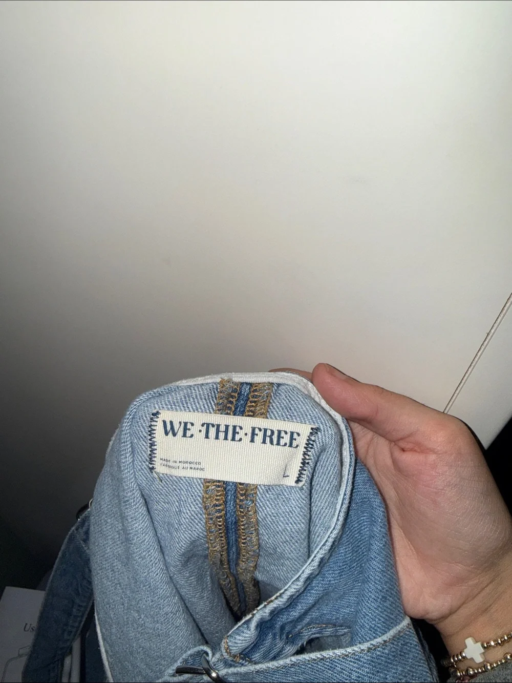 Free People Light Blue Denim Overall Mini Dress